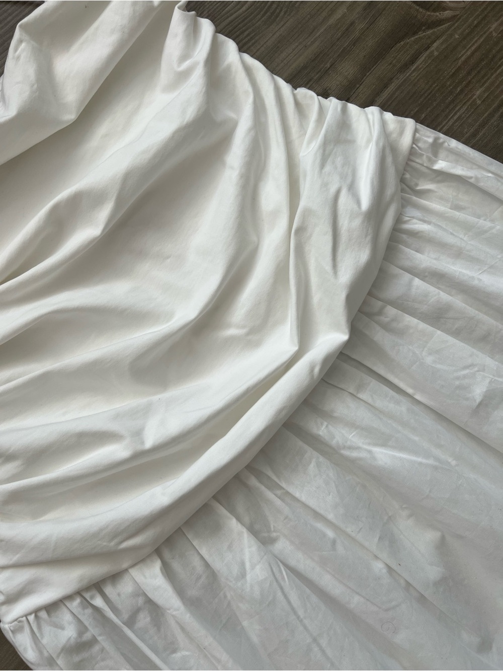 CAMILA COELHO ⢠Cari Ruched Bodice Strapless White Cotton Maxi Dress - Picture 6 of 7